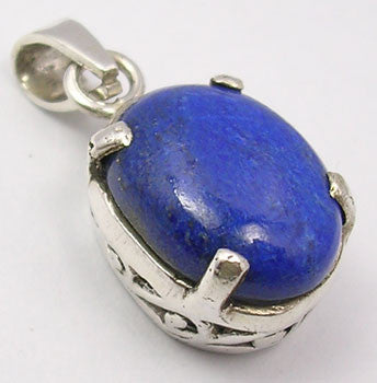 Pandantiv Argint 925 cu Lapis Lazuli 2.6 cm lungime