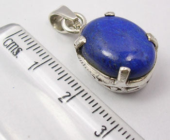 Pandantiv Argint 925 cu Lapis Lazuli 2.6 cm lungime