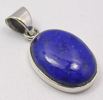 Pandantiv Argint 925 cu Lapis Lazuli 2.8 cm lungime
