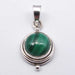 Pandantiv Argint 925 cu Malachite 2.5 cm lungime