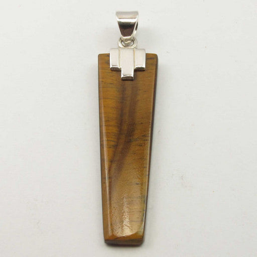 Pandantiv Argint 925 cu Ochi de Tigru 4.9 cm lungime