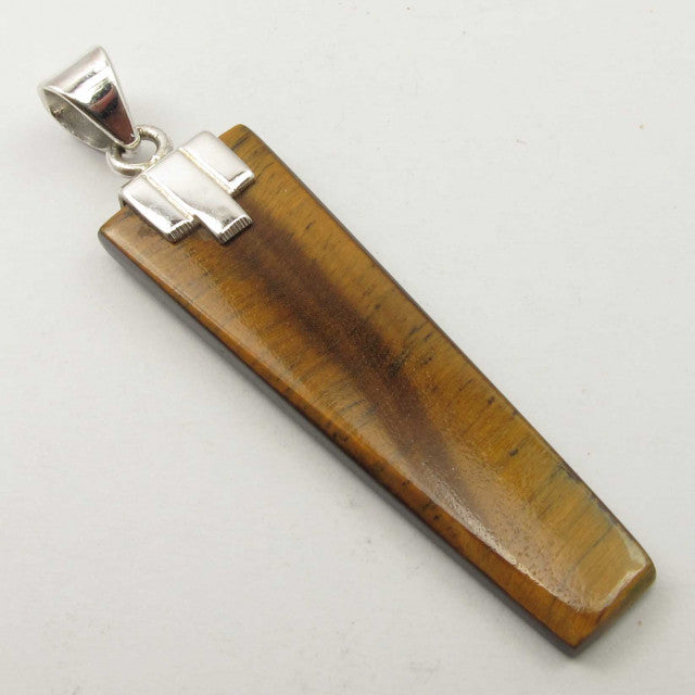 Pandantiv Argint 925 cu Ochi de Tigru 4.9 cm lungime