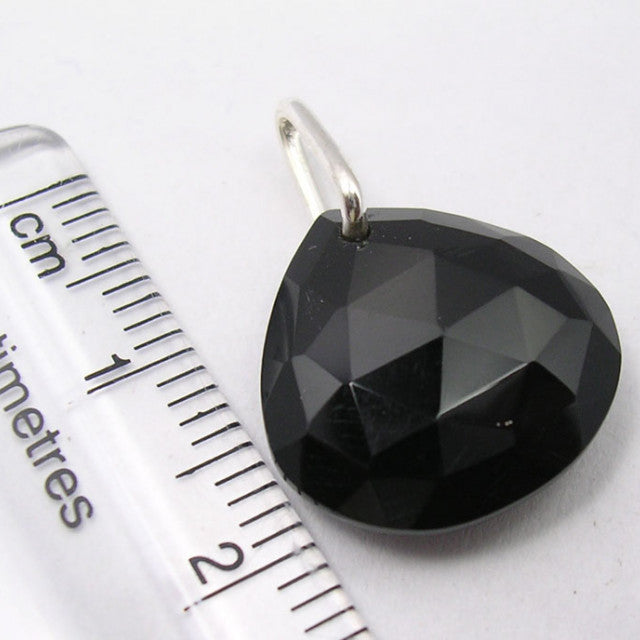 Pandantiv Argint 925 cu Onix Negru 2.1 cm lungime