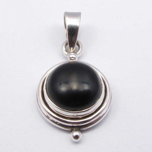 Pandantiv Argint 925 cu Onix Negru 2.5 cm lungime