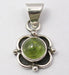 Pandantiv Argint 925 cu Peridot, 2.3 cm lungime