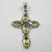 Pandantiv Argint 925 cu Peridot, 4.4 cm lungime