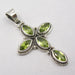 Pandantiv Argint 925 cu Peridot, 4.4 cm lungime