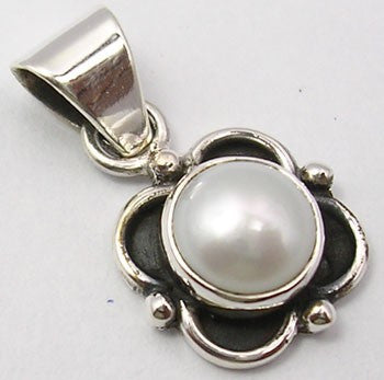 Pandantiv Argint 925 cu Perla FreshWater, 2.3 cm lungime