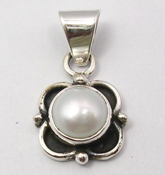 Pandantiv Argint 925 cu Perla FreshWater, 2.3 cm lungime