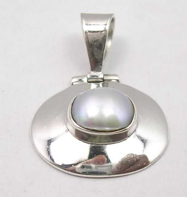 Pandantiv Argint 925 cu Perla FreshWater 2.7 cm lungime