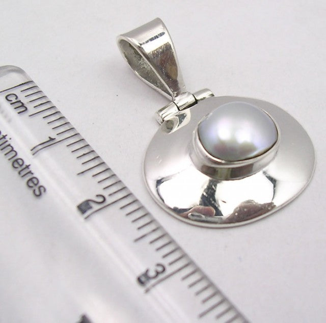Pandantiv Argint 925 cu Perla FreshWater 2.7 cm lungime
