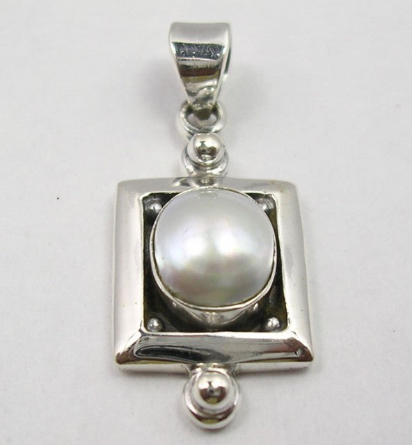 Pandantiv Argint 925 cu Perla FreshWater 3.3 cm lungime
