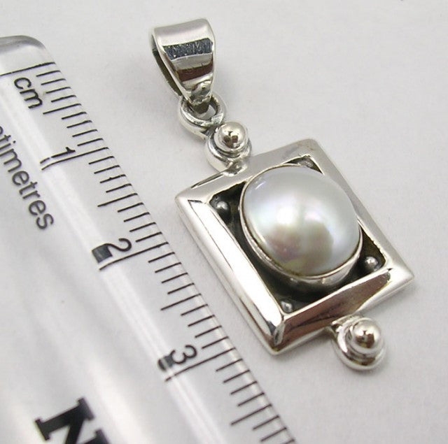Pandantiv Argint 925 cu Perla FreshWater 3.3 cm lungime