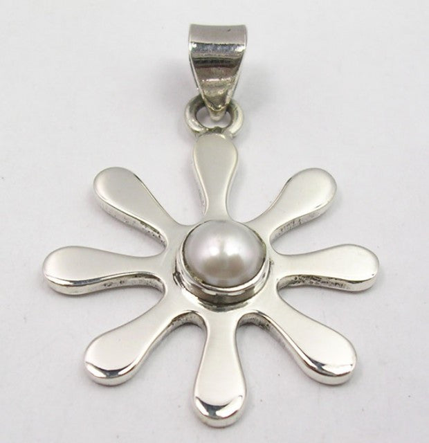 Pandantiv Argint 925 cu Perle FreshWater 3.6 cm lungime