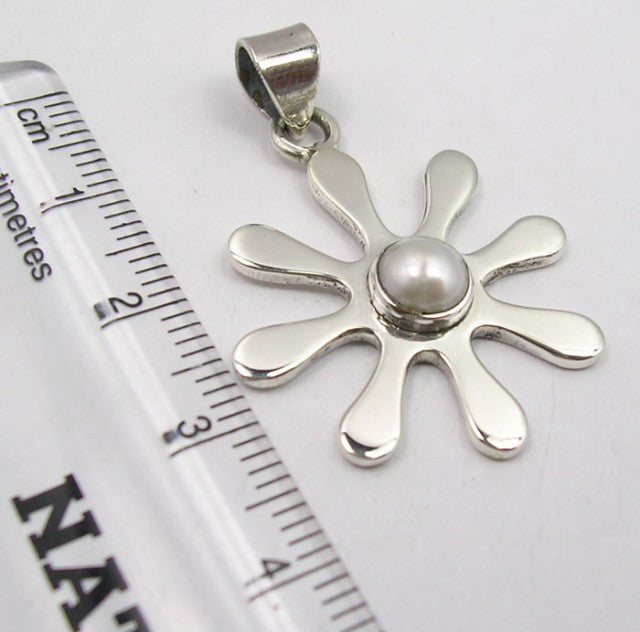 Pandantiv Argint 925 cu Perle FreshWater 3.6 cm lungime