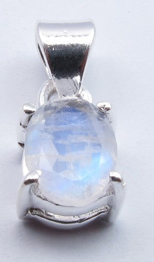 Pandantiv Argint 925 cu Piatra Lunii 1.8 cm lungime