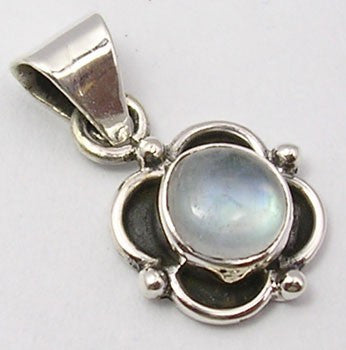 Pandantiv Argint 925 cu Piatra Lunii, 2.3 cm lungime