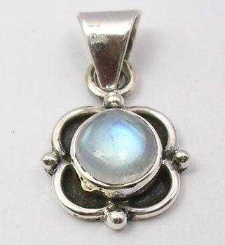 Pandantiv Argint 925 cu Piatra Lunii, 2.3 cm lungime