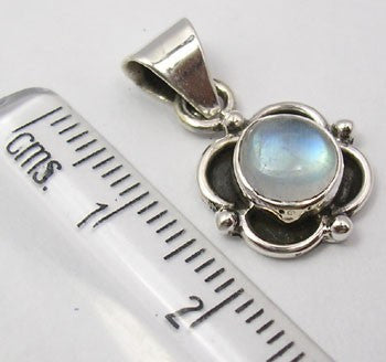 Pandantiv Argint 925 cu Piatra Lunii, 2.3 cm lungime