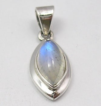 Pandantiv Argint 925 cu Piatra Lunii 2.5 cm lungime