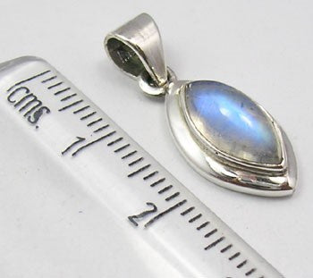 Pandantiv Argint 925 cu Piatra Lunii 2.5 cm lungime