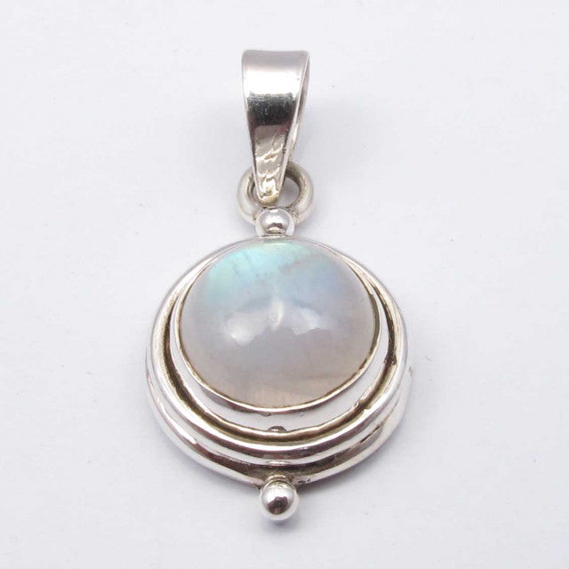 Pandantiv Argint 925 cu Piatra Lunii 2.5 cm lungime