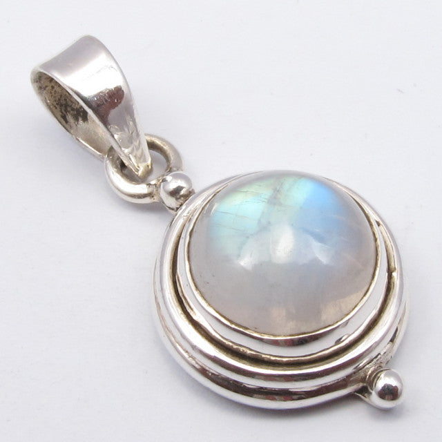 Pandantiv Argint 925 cu Piatra Lunii 2.5 cm lungime