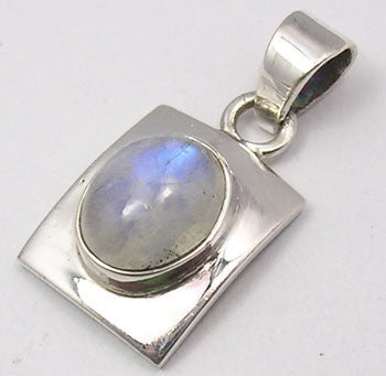 Pandantiv Argint 925 cu Piatra Lunii 2,7 cm lungime