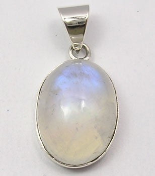 Pandantiv Argint 925 cu Piatra Lunii 2.8 cm lungime