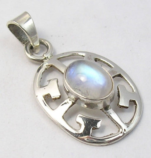 Pandantiv Argint 925 cu Piatra Lunii 3.1cm lungime