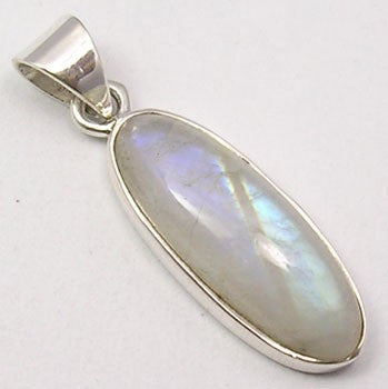 Pandantiv Argint 925 cu Piatra Lunii 3.2 cm lungime