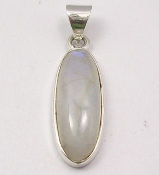 Pandantiv Argint 925 cu Piatra Lunii 3.2 cm lungime