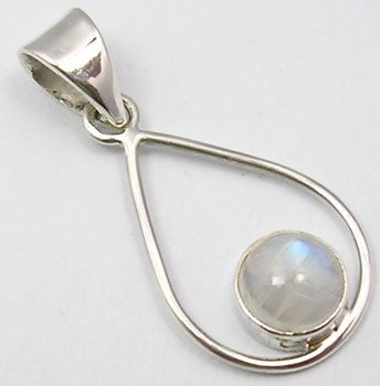 Pandantiv Argint 925 cu Piatra Lunii 3,2 cm lungime