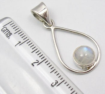 Pandantiv Argint 925 cu Piatra Lunii 3,2 cm lungime