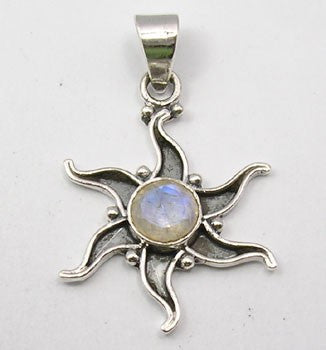 Pandantiv Argint 925 cu Piatra Lunii 3.5 cm lungime
