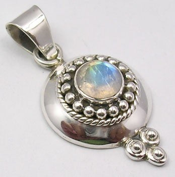 Pandantiv Argint 925 cu Piatra Lunii 3.6 cm lungime