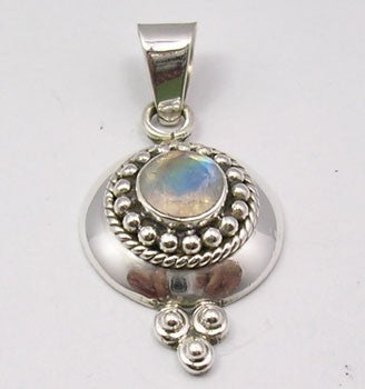 Pandantiv Argint 925 cu Piatra Lunii 3.6 cm lungime