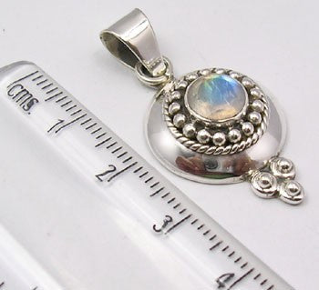 Pandantiv Argint 925 cu Piatra Lunii 3.6 cm lungime