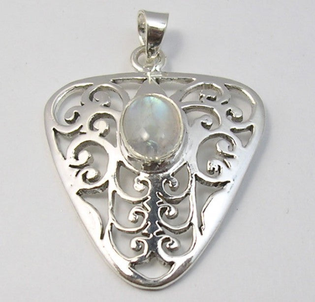 Pandantiv Argint 925 cu Piatra Lunii 3,8 cm lungime