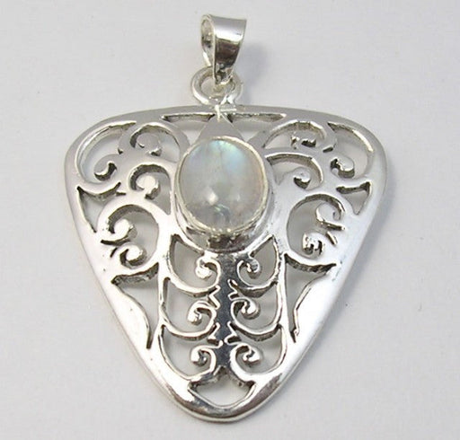 Pandantiv Argint 925 cu Piatra Lunii 3,8 cm lungime