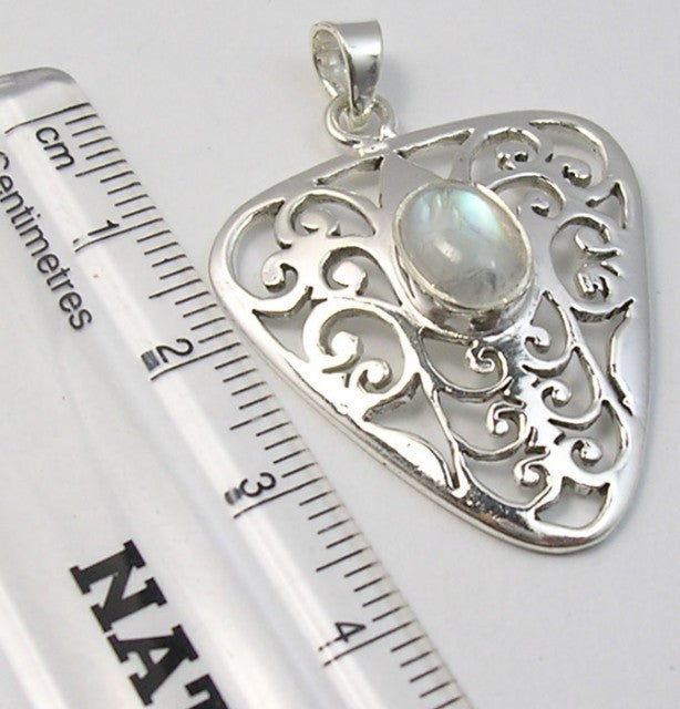 Pandantiv Argint 925 cu Piatra Lunii 3,8 cm lungime