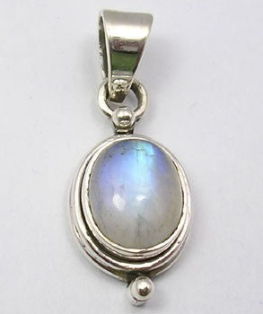 Pandantiv Argint 925 cu Piatra Lunii, 3 cm lungime