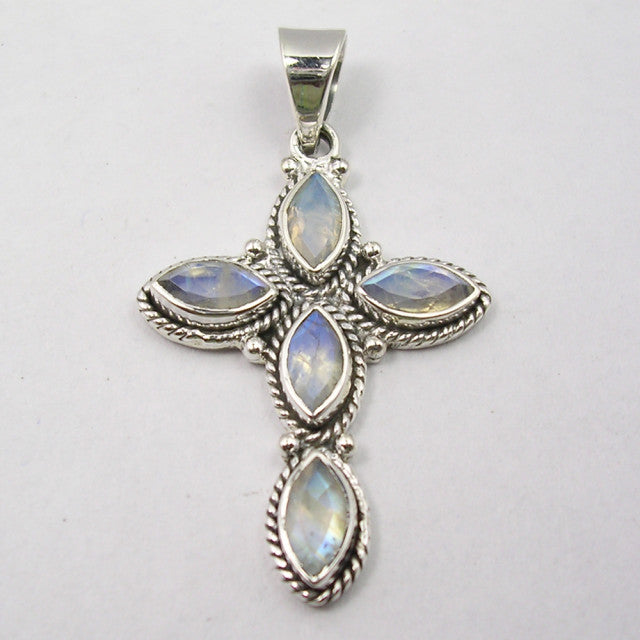 Pandantiv Argint 925 cu Piatra Lunii, 4.4 cm lungimea