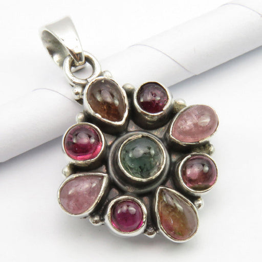 Pandantiv Argint 925 cu Turmalina, 3 cm lungime