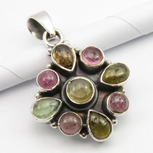 Pandantiv Argint 925 cu Turmalina, 3 cm lungime