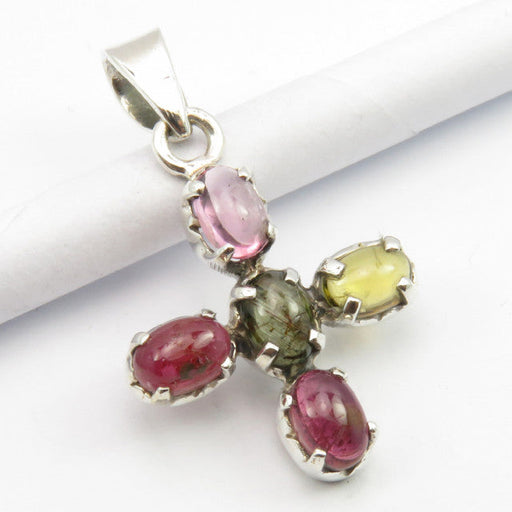 Pandantiv Argint 925 cu Turmalina, 3 cm lungime