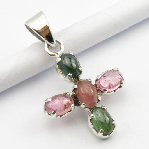 Pandantiv Argint 925 cu Turmalina, 3 cm lungime