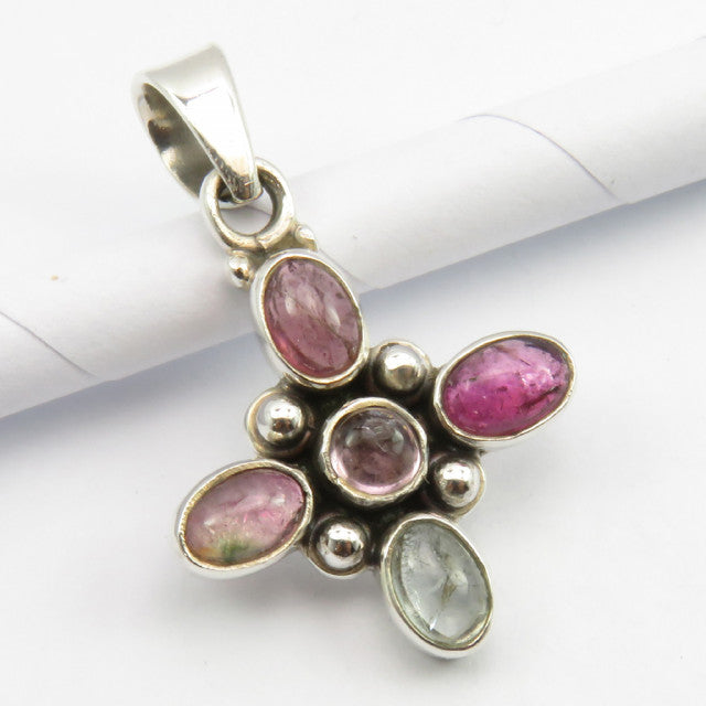 Pandantiv Argint 925 cu Turmalina, 3 cm lungime