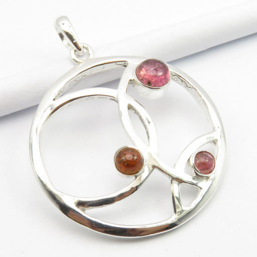 Pandantiv Argint 925 cu Turmalina, 4.3 cm lungime