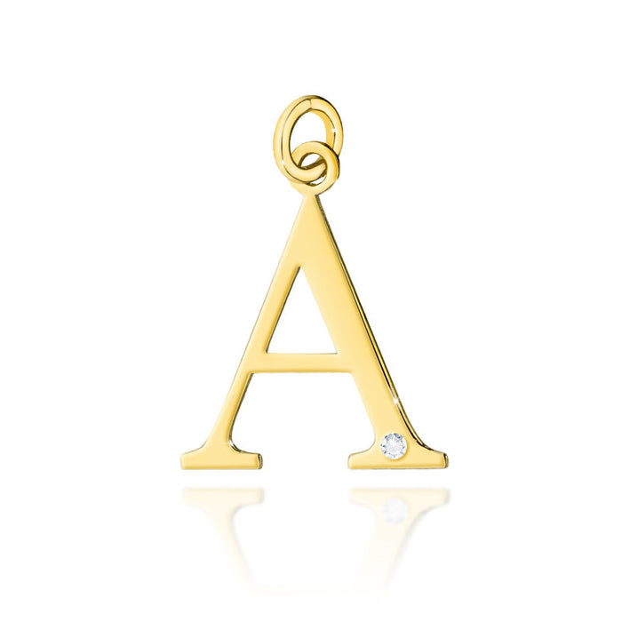 Pandantiv Aur 14K cu Diamante Naturale 0.01 ct